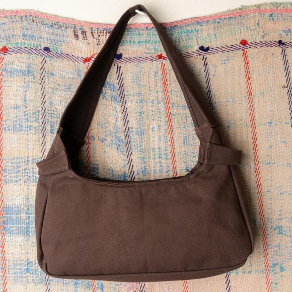 Upcycled carhartt brown shoulder bag / baguette purse - Picture 5 of 6